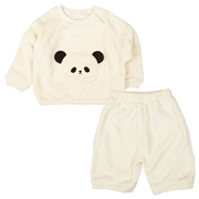 【SALE】[ベビー]カービングセットアップ アイボリー