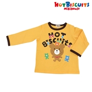 [ベビー] Ｔシャツ イエロー　[ミキハウス　ホットビスケッツ]