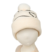 【再値下】【SALE】[48~54cm]ニット帽　コードモチーフ オフホワイト