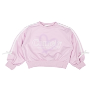 【再値下】【SALE】[キッズ]REMELY袖ライン短丈トレーナー ピンク