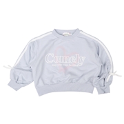 【再値下】【SALE】[キッズ]REMELY袖ライン短丈トレーナー サックス
