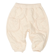 【SALE】[ベビー]１０分丈パンツニットキルト　ベージュ
