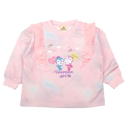 【SALE】[ベビー]タイダイスウェットシャツ　アンパンマン ピンク