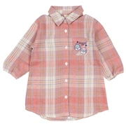 【SALE】[ベビー]ロングシャツ　アンパンマン　ピンク