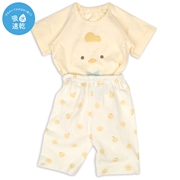 [ベビー]はじめての　半袖パジャマ　ロンパース　ひよこ