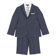 【SALE】[120・130cm]EAST　BOY　スーツセット　2つボタン　細身　ブルー