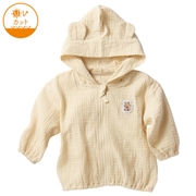 【SALE】UVパーカー　モスリンガーゼ　ベージュ