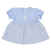【SALE】[ベビー]半袖チュニックティアード　サックス