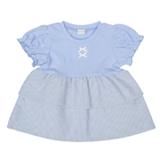 【SALE】[キッズ]半袖チュニックティアード　サックス