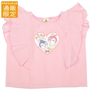 【通販限定】[ベビー]袖フリル半袖Ｔシャツ　アンパンマン　ピンク