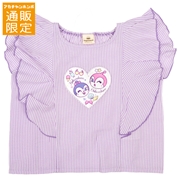 【通販限定】[ベビー]袖フリル半袖Ｔシャツ　アンパンマン　パープル
