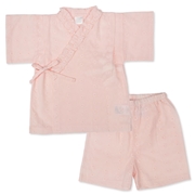【SALE】[ベビー]甚平スーツ レース ピンク