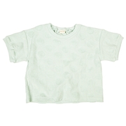 【SALE】[ベビー]半袖Ｔシャツ　パイルジャガード　ペパーミント