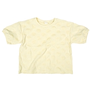 【SALE】[キッズ]半袖Ｔシャツ　パイルジャガード　クリーム