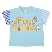 [ベビー]袖切替Tシャツ　ファンターネ！