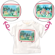 【SALE】[ベビー]レンチキュラーTシャツ　みいつけた！