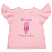 [キッズ]半袖TシャツGIRLS　ピンク
