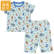 【通販限定】[ベビー]総柄パジャマ　アンパンマン　ブルー