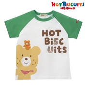 [キッズ] Ｔシャツ グリーン　　[ミキハウス　ホットビスケッツ]