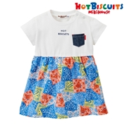 【SALE】[キッズ] ワンピース ホワイト[ミキハウス　ホットビスケッツ]