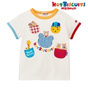 【SALE】[ベビー] Ｔシャツ ホワイト[ミキハウス　ホットビスケッツ]