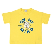 【SALE】[ベビー]ＩＬＯＶＥＪＴシャツ　イエロー