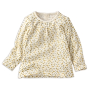 [キッズ]長袖　Ｔシャツ　総柄　イエロー