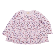 [キッズ]長袖Ｔシャツ　アンパンマン　総柄　パープル