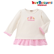[キッズ] Ｔシャツ ピンク[ミキハウス　ホットビスケッツ]