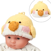 [40~48cm]ニット帽　アニマルモコモコ　かぞく　オカメインコ