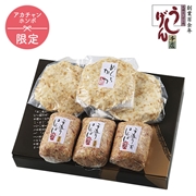 うし源本店 A5ランク黒毛和牛とモチ豚を使った贅沢ハンバーグとメンチカツ UG-HMB-04　(内祝いギフト) アカチャンホンポ限定