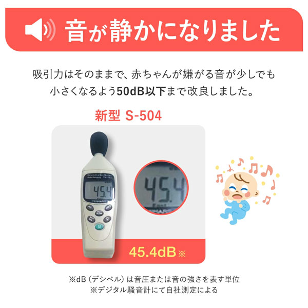 音が静かになりました