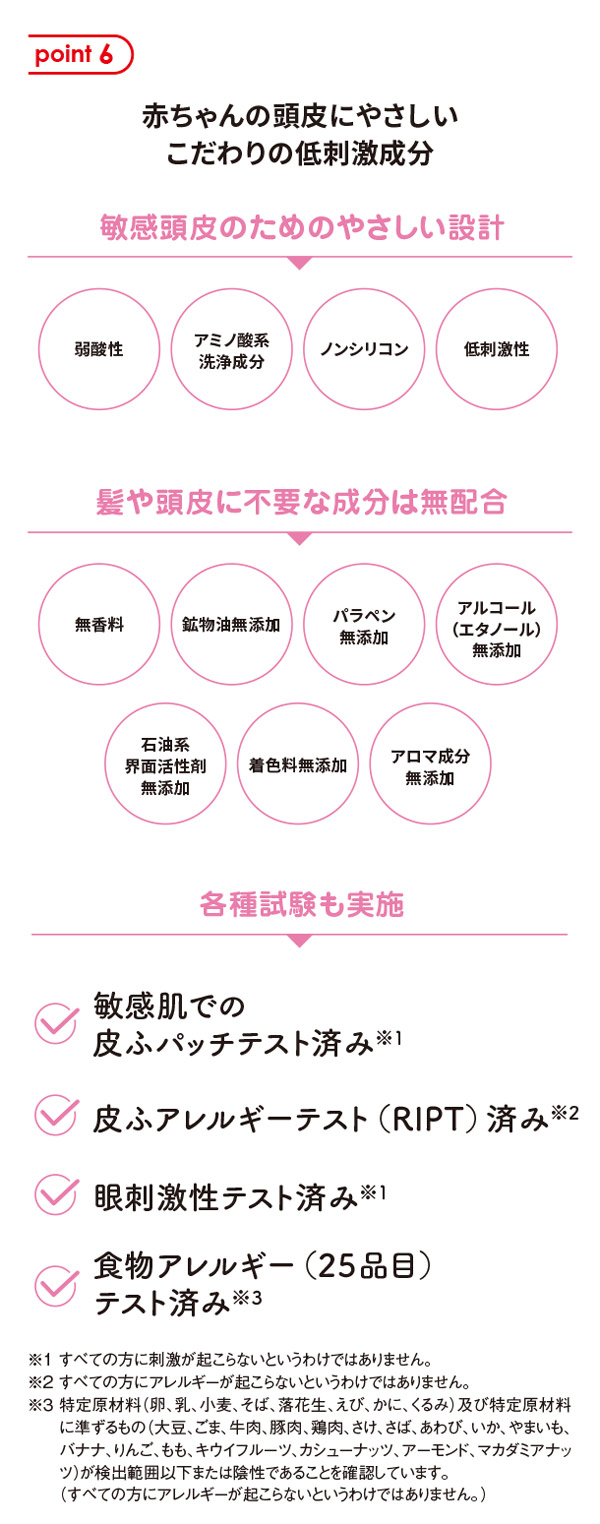 泡立て不要、目にしみにくく、泡切れがいい