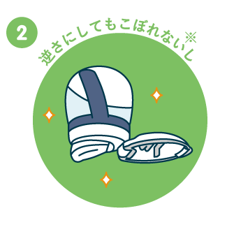逆さにしてもこぼれないし※
