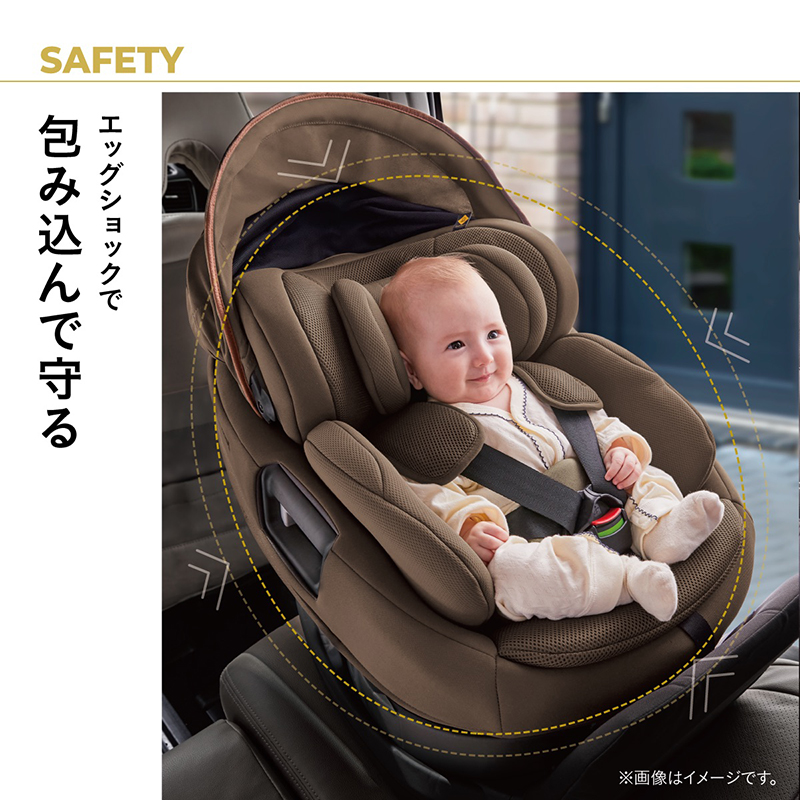 SAFETY エッグショックで包み込んで守る。