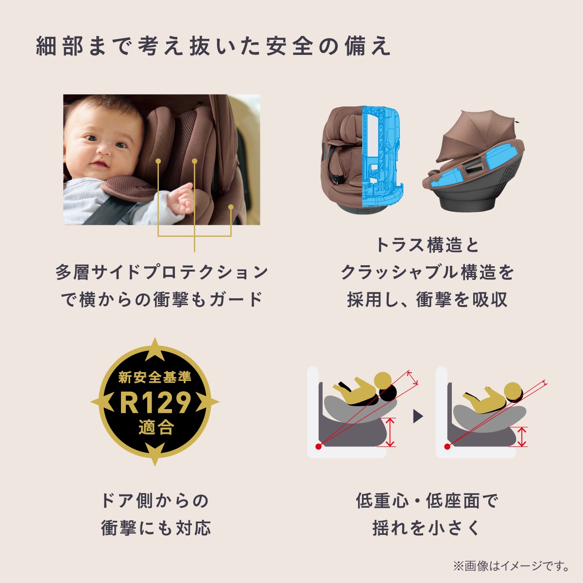 Combi(コンビ) THE S ロッタ ZH 2026年モデル 細部まで考え抜いた安全の備え