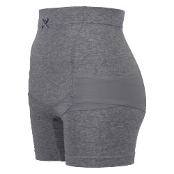 はくだけで骨盤キュットパンツ　グレーの横面画像