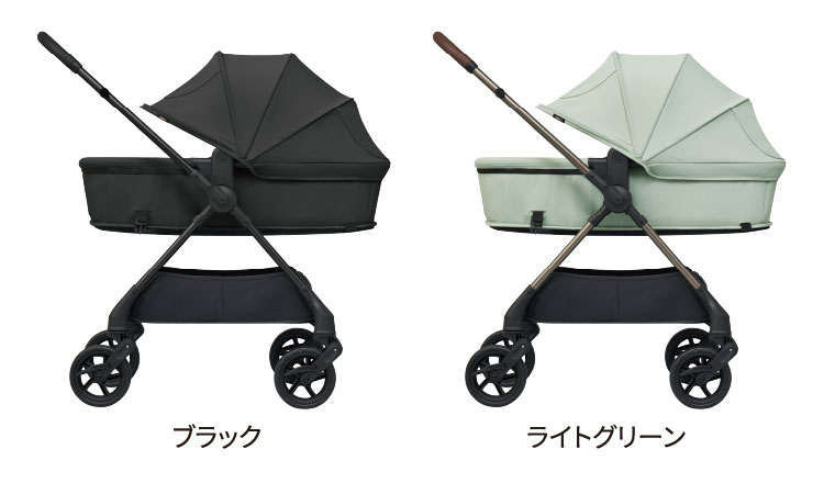 Color variations カラーバリエーション ブラック、ライトグリーン