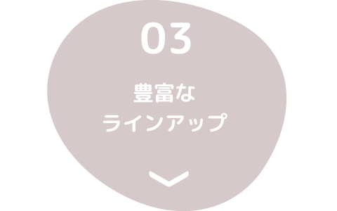 03、豊富なラインアップ