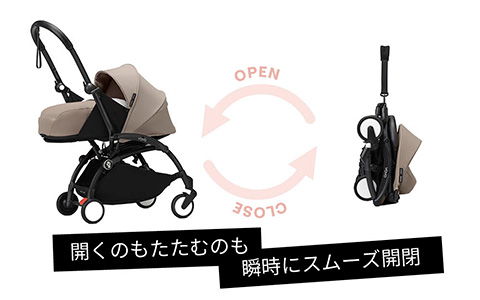 開くのもたたむのも、片手で瞬時にスムース開閉