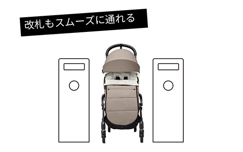 改札もスムーズに通れる