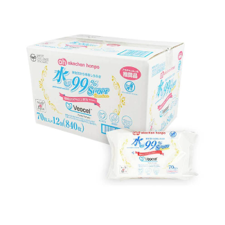 水99% Super おしりふき プレミアム VEOCEL(TM) (ヴェオセル(TM)) 70枚x12個