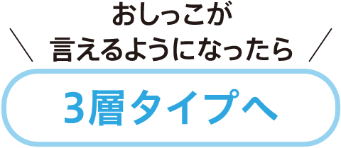 布タイプトレーニングパンツ　厚さの違い